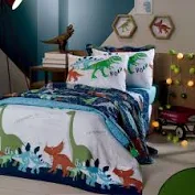 JG CAMA COT ROYAL SOLTEIRO 3PCS SAUROS 1 AZUL